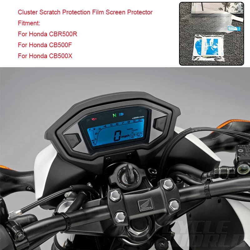 Для Honda CBR500R CB500F CB500X мотоцикл кластер спидометра царапин защитная пленка Экран