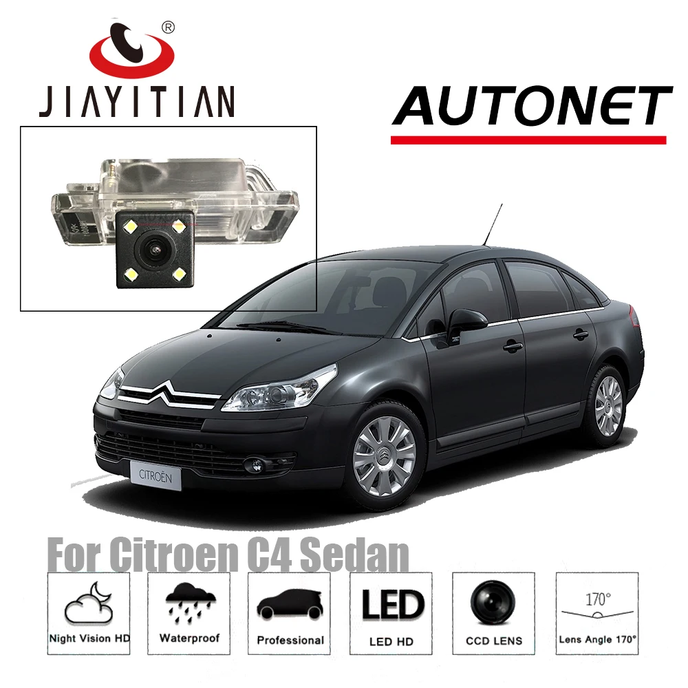 

JIAYITIAN rear view Camera Reverse Camera For Citroen C4 sedan 2008 ~2017 CCD Night Vision license plate camera backup camera