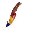 Swayboo Real CS:GO Gut Knife fade Counter Strike Fixed Blade rainbow Tactical Hunting tiger tooth Survival Knives sheath ► Photo 3/6
