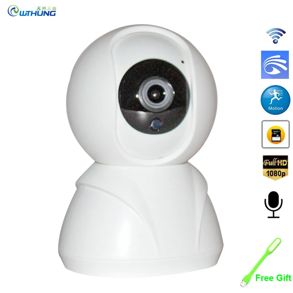Wi Fi IP PTZ Мини купольная камера беспроводная 1080P 720P Двусторонняя аудиосвязь P2P Yoosee