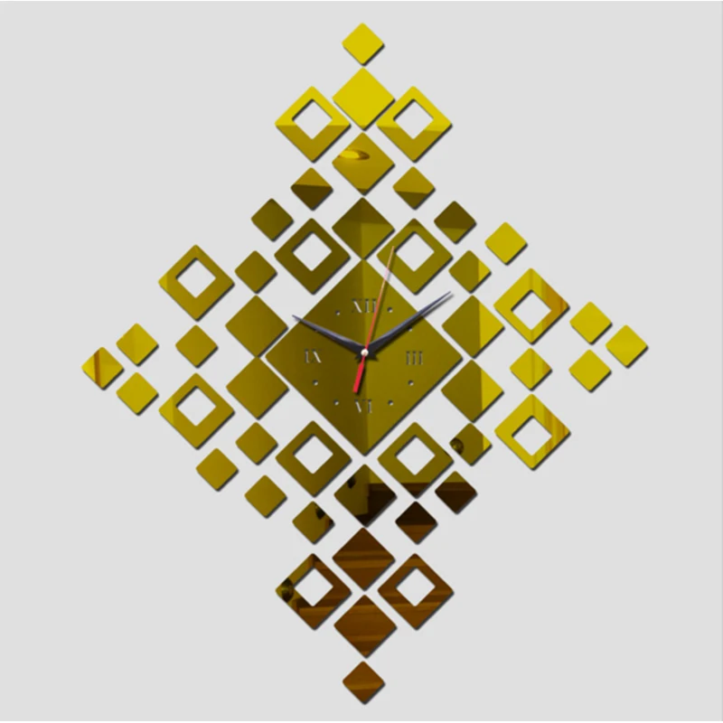 

2017 limited hot sale acrylic home decor mirror clock modern design watches Modern living room wall stickers free shipping