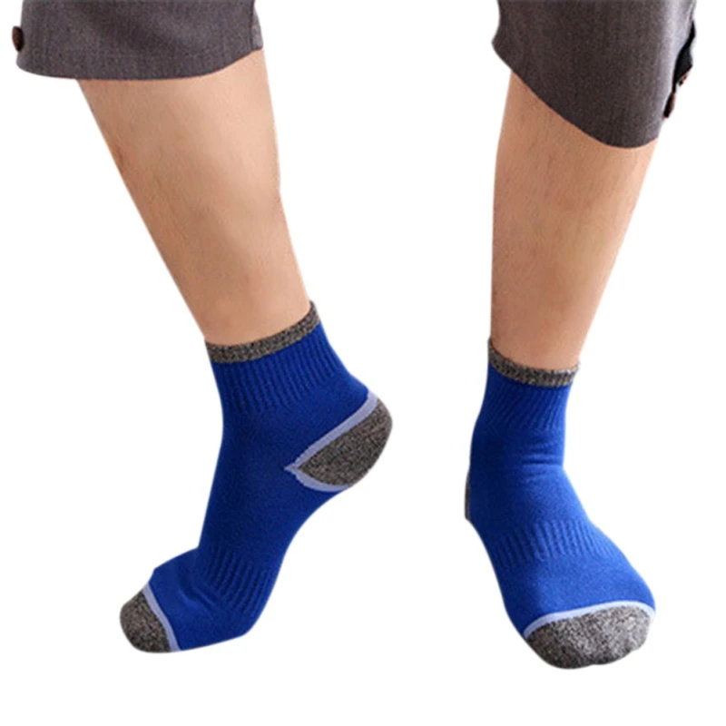 

Quick Drying Running Men Outdoor Sports Hiking Camping Cycling Socks Half Thick Anti-sweat Socks