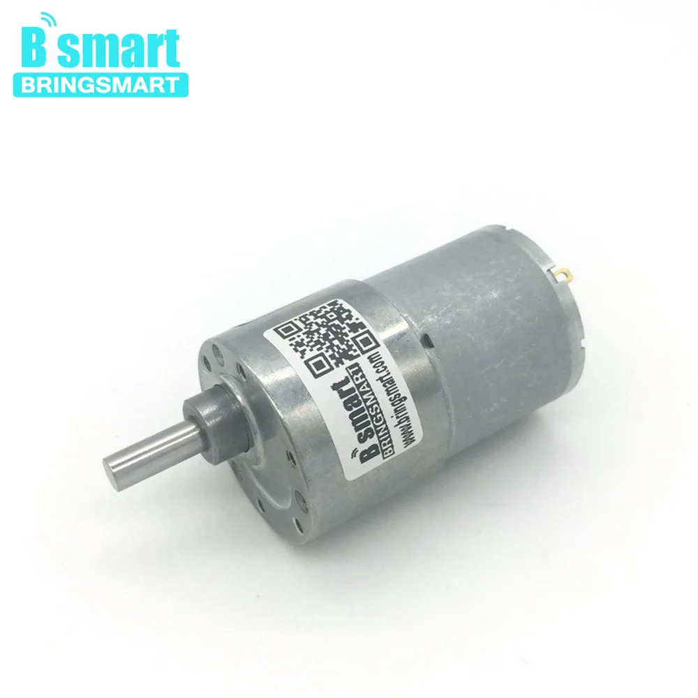 Bringsmart JGB37 3530 12В маленький DC мотор редуктор 24В коробка передач Реверсивные