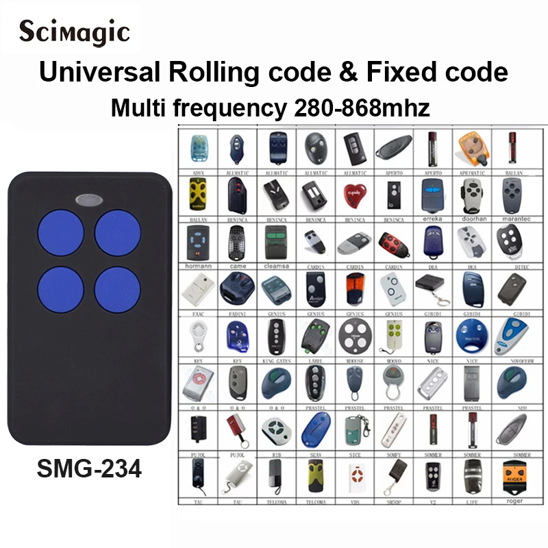

2019 New Garage command clone for 433mhz 868mhz garage door remote control rolling code 433.92MHz transmitter key fob