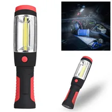 2in1 COB LED Cycling Bicycle Front Head Flashight Camping Inspection Light Lamp Hand Torch Magnetic Bike Accessories