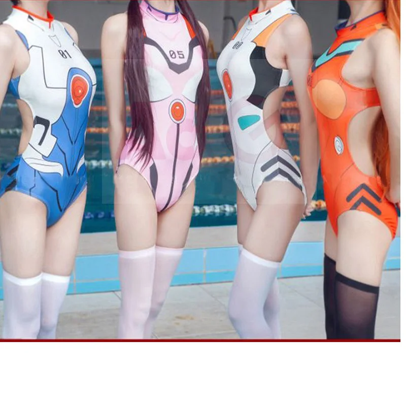 

eva asuka langley neon genesis evangelion cosplay costumes suit rei costume Swimwear Swimsuit Swimming SUKUMIZU AYANAMI Makinami