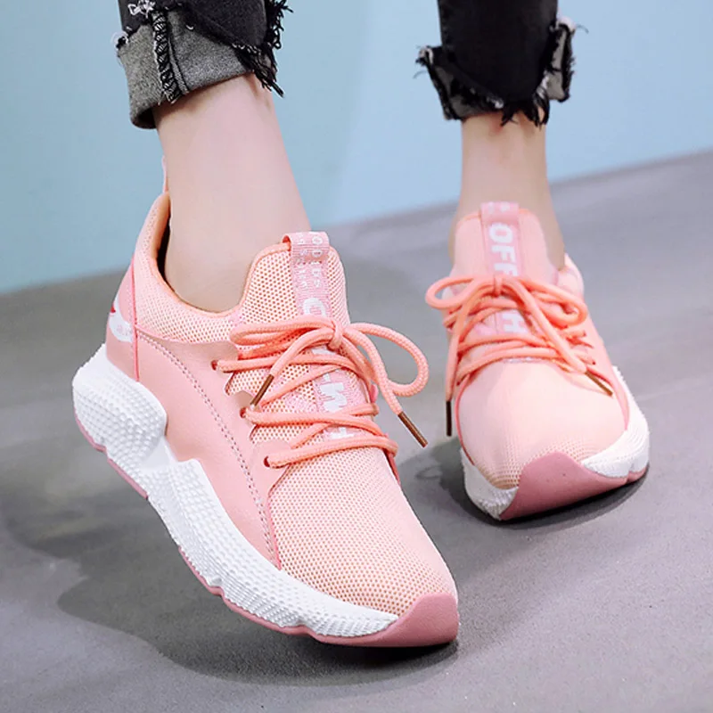 

LUONTNOR Big Size 46 Women Sneakers With Shark Pattern 2018 Autumn Running Shoes Female Breathable Walking Shoe Zapatillas Mujer