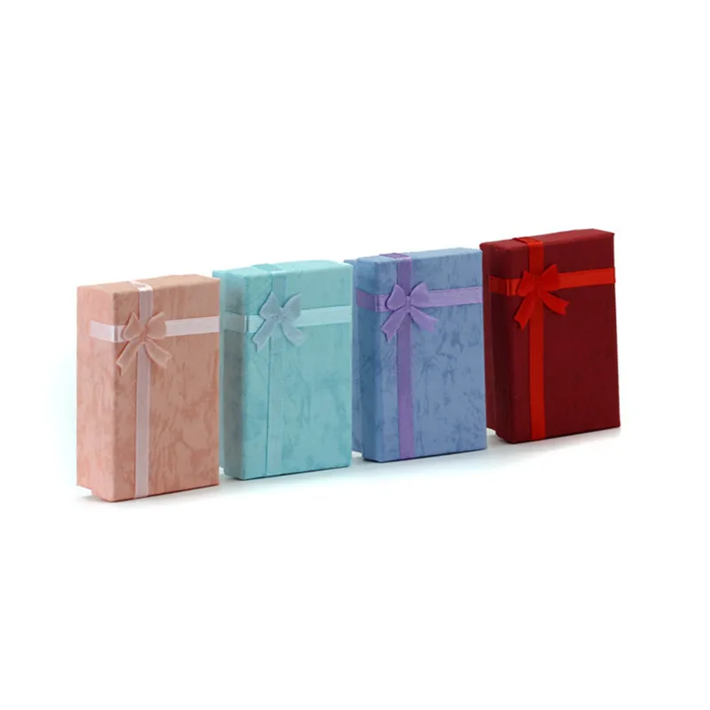 Guanya 4 Colors Jewelry Sets Display Box Necklace Earrings Ring Box 2.55*7*9cm Packaging Gift Box B011 Jewelry Packaging