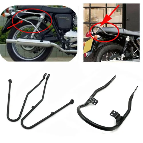 

Matte black Rear Luggage Rack Bracket Passenger Hand Grip Handgrip Grap Bar holder For Triumph Bonneville T100 02-15 / SE 08-15