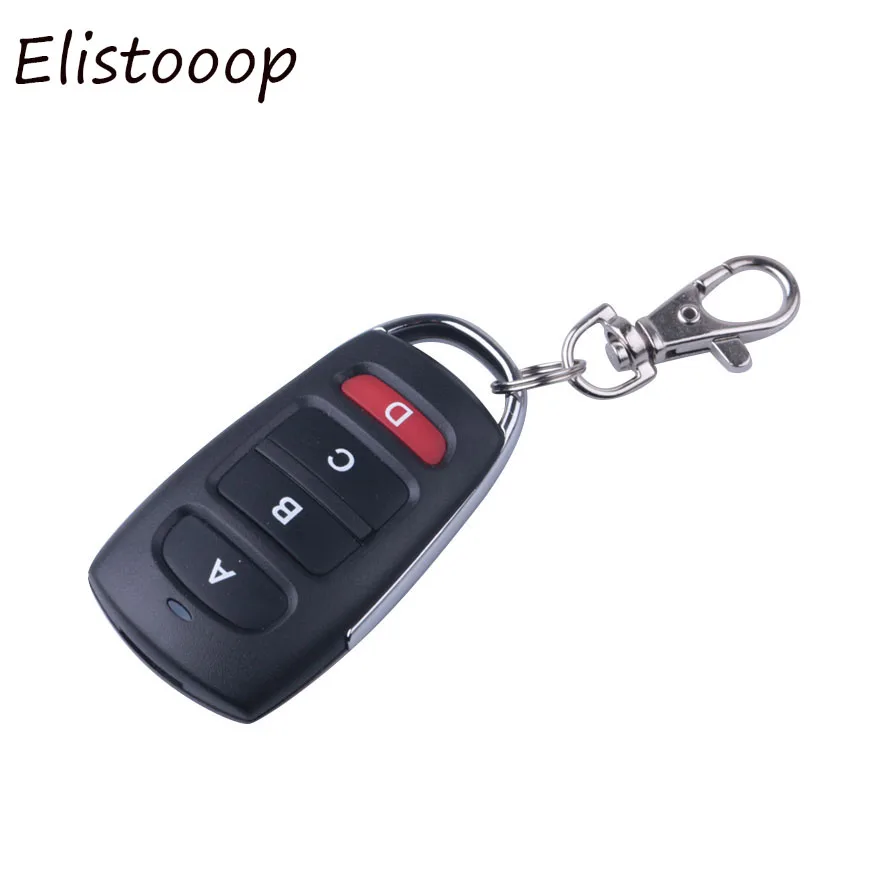 

433mhz Copy Cloning Wireless Remote Control 4 Buttons Electric Garage Door Security Alarm Controller Key Fob Car Keys