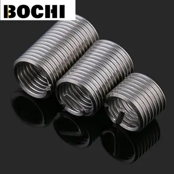 

100pcs M5*0.8*1D-3D Wire Thread Insert , M5 Screw Bushing , stainless steel Wire Screw Sleeve Thread Repair