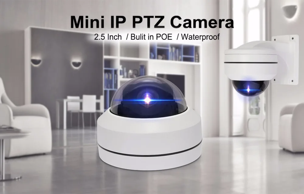 SSICON 2MP 2,5 дюймов Мини купольная IP камера PTZ 2,8-12 мм моторизованный Объектив Водонепроницаемый Открытый ONVIF видео наблюдения POE камера