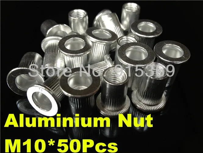 M3 M4 M5 M6 M8 M10 Open End Rivet Nuts Threaded Nutsert Blind Aluminium Rivnuts