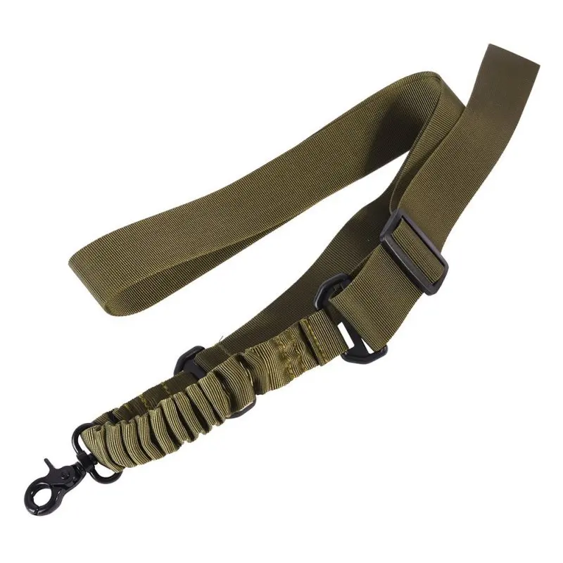Nylon regulowany Tactical pojedynczy punkt Bungee Rifle Airsoft Air uprząż do karabinu pasek myśliwski akcesoria myśliwskie statek z usa Nylon regulowany Tactical pojedynczy punkt Bungee Rifle Airsoft Air uprząż do karabinu pasek myśliwski akcesoria myśliwskie statek z usa