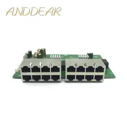 OEM новая модель 16 коммутатор Desktop RJ45 коммутатора Ethernet 10/100/1000 Мбит/с Lan переключатель концентратора 16 Порты и разъёмы как материнская плата