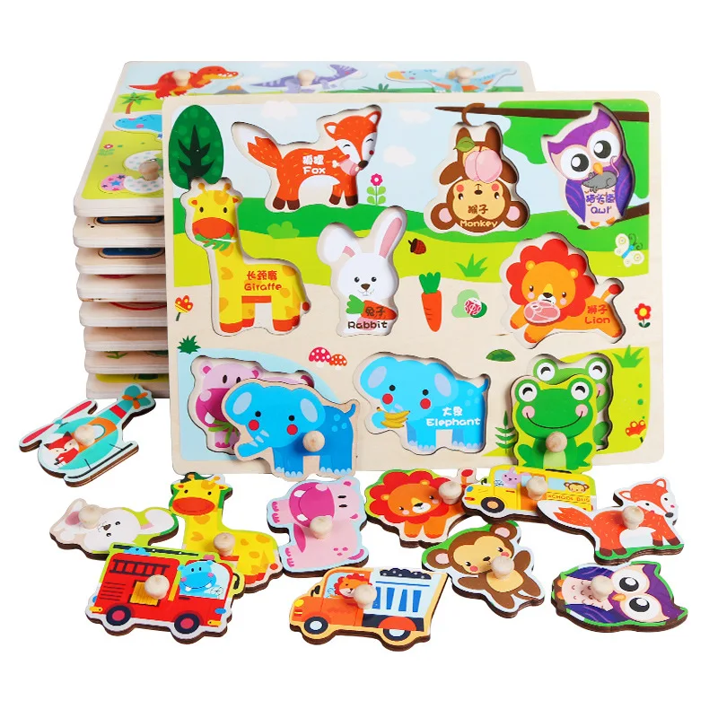 

Infant Montessori Toys Children Early Education Alphanumeric Number Hand Grasping Board Newborn Kid Puzzle Early Educational Toy