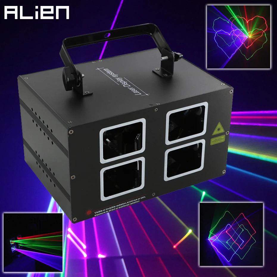 ALIEN RGB луч сценический лазерный проектор Освещение сканера эффект DMX Профессиональный DJ диско клуб бар вечерние праздничные Свадебные шоу светильник