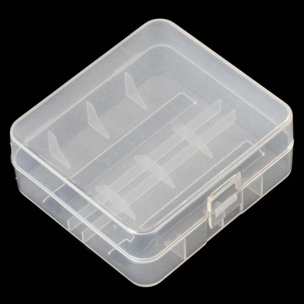 

Soshine Portable Transparent Practical and Durable Hard Plastic Case Holder Storage Box for 2 x 26650 Batteries