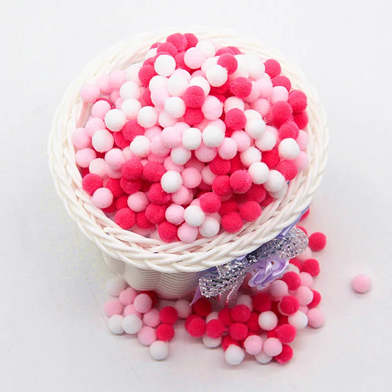 Мини Помпон 8 мм Pom Poms Ponpon многоцветные Pompony ремесла поставки DIY для детской игрушки швейные украшения для дома и свадьбы 20 г