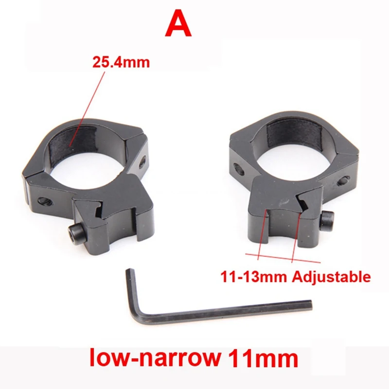 Открытый Кемпинг охотничий инструмент ружье аксессуары кронштейн для оптического прицела металлический ласточкин хвост прицел крепление кольца " кольцо 25,4 мм