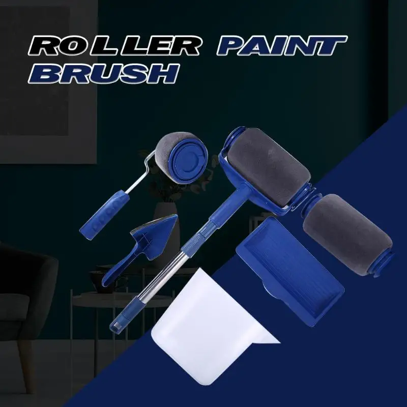 

6/7pcs Multifunctional Paint Runner Roller Corner Brushes Set Household Use Wall Decorative Pro DIY Painting Brush Handle Tool