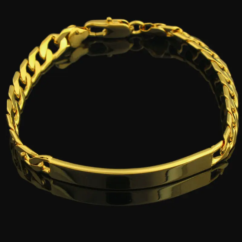 2017 Newest Dubai Gold Bracelet for Men Gold Coloy Link Chain Bracelets