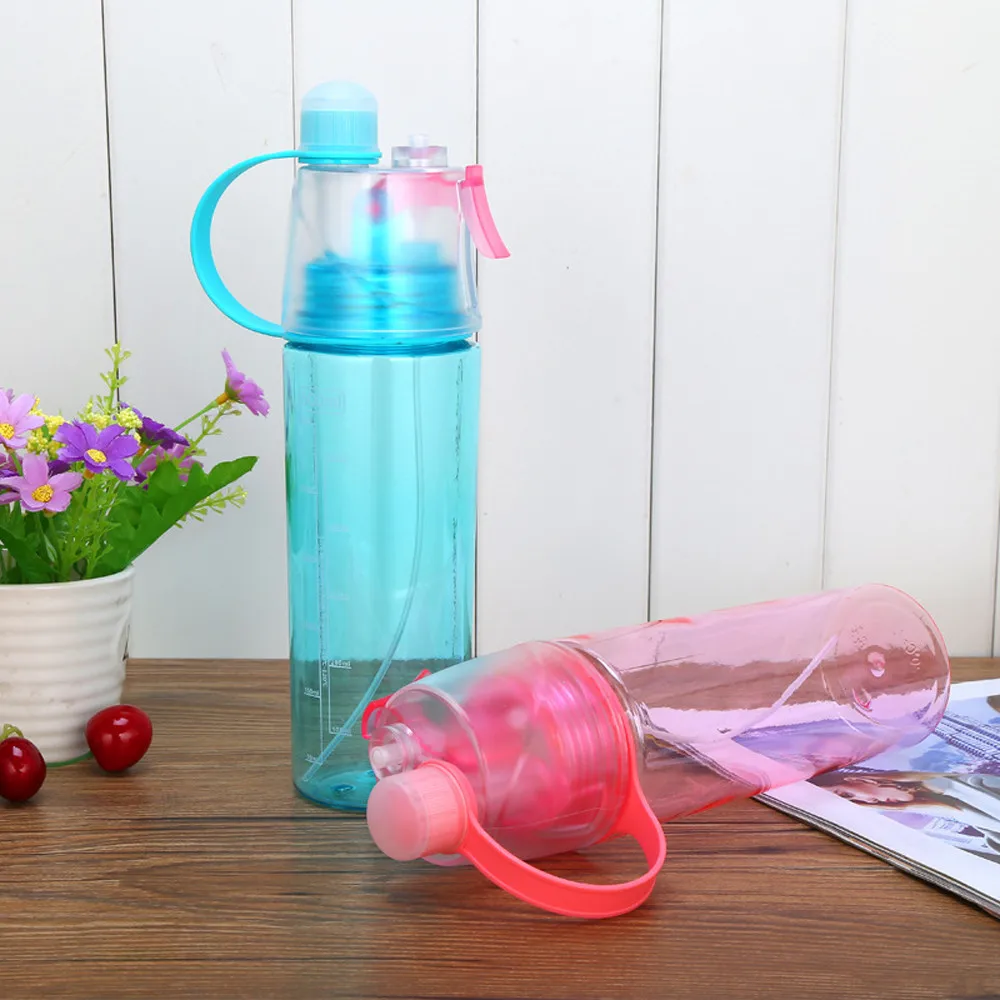 600 мл матовое бутылка для воды для путешествий бутылка спрей пластиковая чашка герметичная Конфета цветная бутылка путешествия Йога Спорт Кемпинг дом