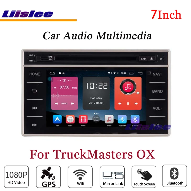 Excellent Liislee For TruckMasters OX Stereo Android Radio DVD Player Mirror Link BT GPS MAP Navigation 1080P System Original NAVI Design 0