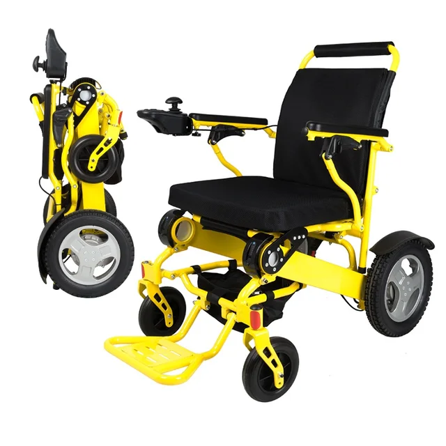 directly sell lightweight airplane electric wheel chair folding power