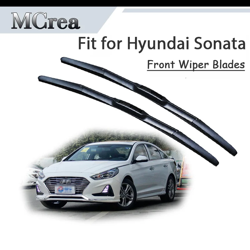 MCrea Car Rubber Front Windshield Cleaning Wiper Blade For Hyundai