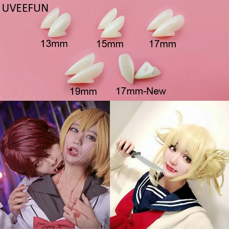 

Vampire Teeth Fangs Dentures Props Halloween Zombie False Tooth Ghost Devil Fangs Cosplay Party Solid Glue Denture Adhesive