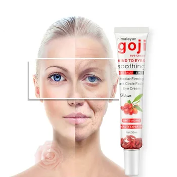 

Eye Cream Goji Collagen Moisturizing Essence Anti Puffiness Dark Circle Anti Aging Hyaluronic Acid Repair Eye Cream Eye Care