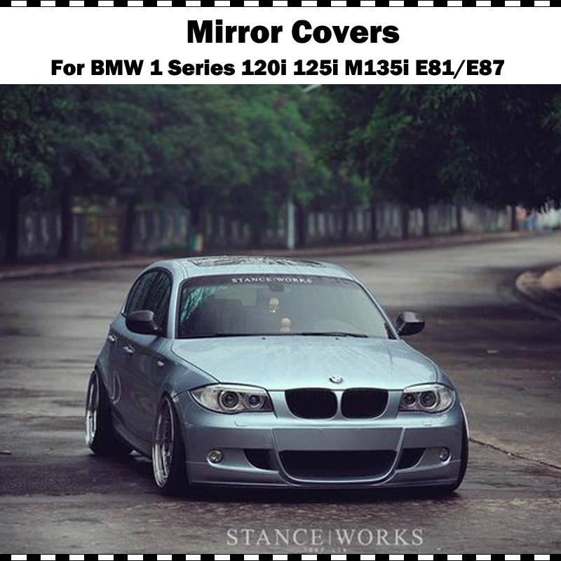 Крышка зеркала из углеродного волокна для BMW 1 серии хэтчбек 120i 130i 135i E81 E87 2009-2011 автомобиль CF Стайлинг задняя крышка зеркала(Стик-на