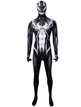 

Newest Venom Spider Cosplay 3D Printed Spandex Spiderman Cosplay Halloween Suit For Adult/Kids Hot Sale