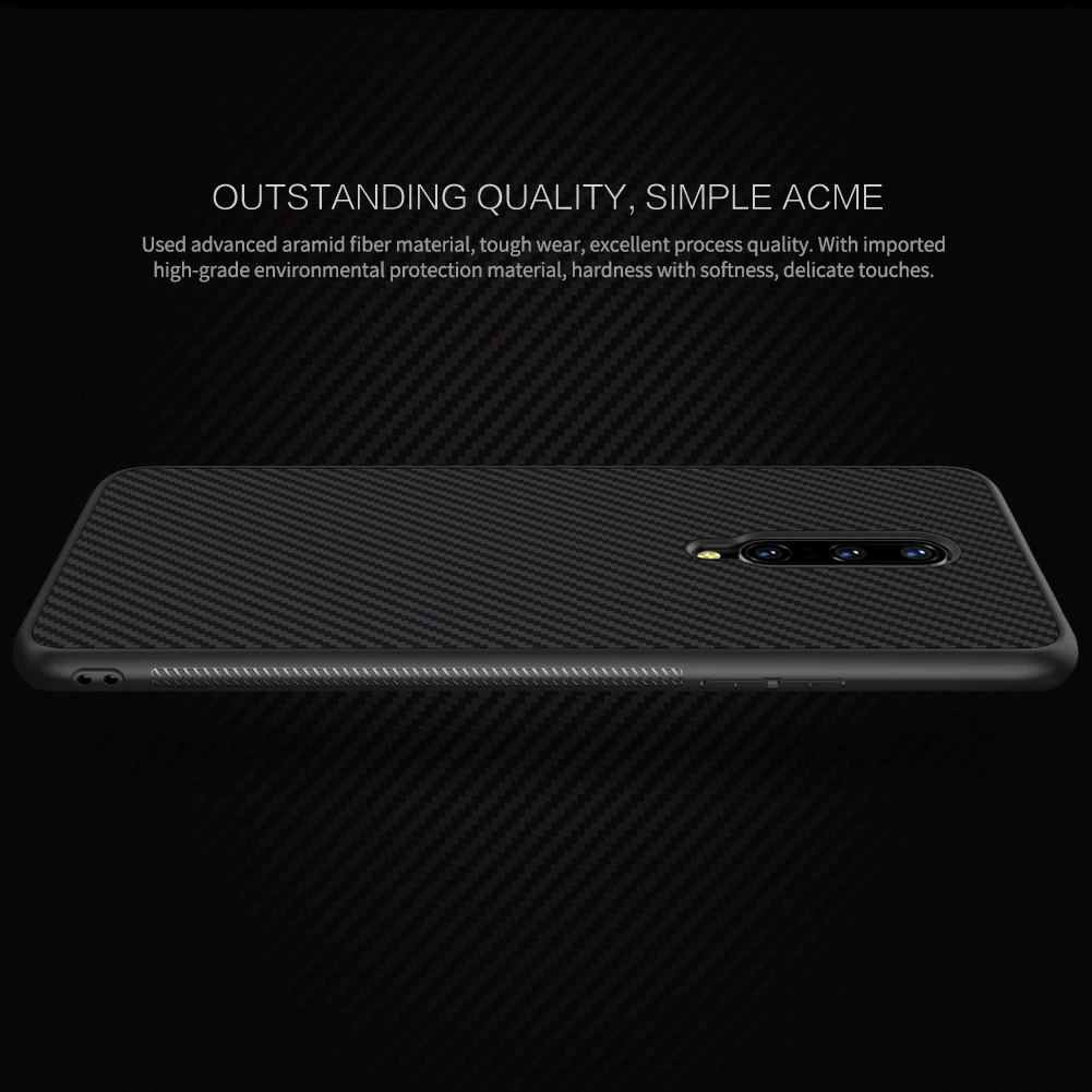 Чехол Nillkin для OnePlus 7 Pro из синтетического волокна, Роскошный Жесткий Чехол для мобильного телефона