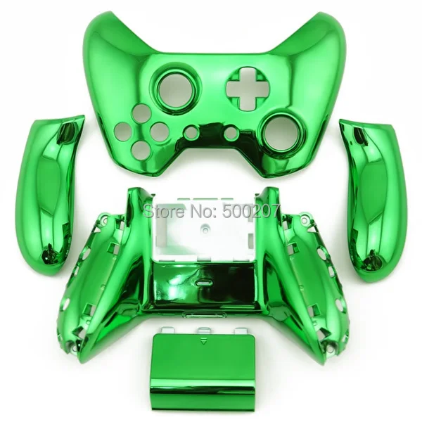 

Wholesale Chrome Green Housing Replace Parts For Xbox One Controller Shell 100pcs per lot