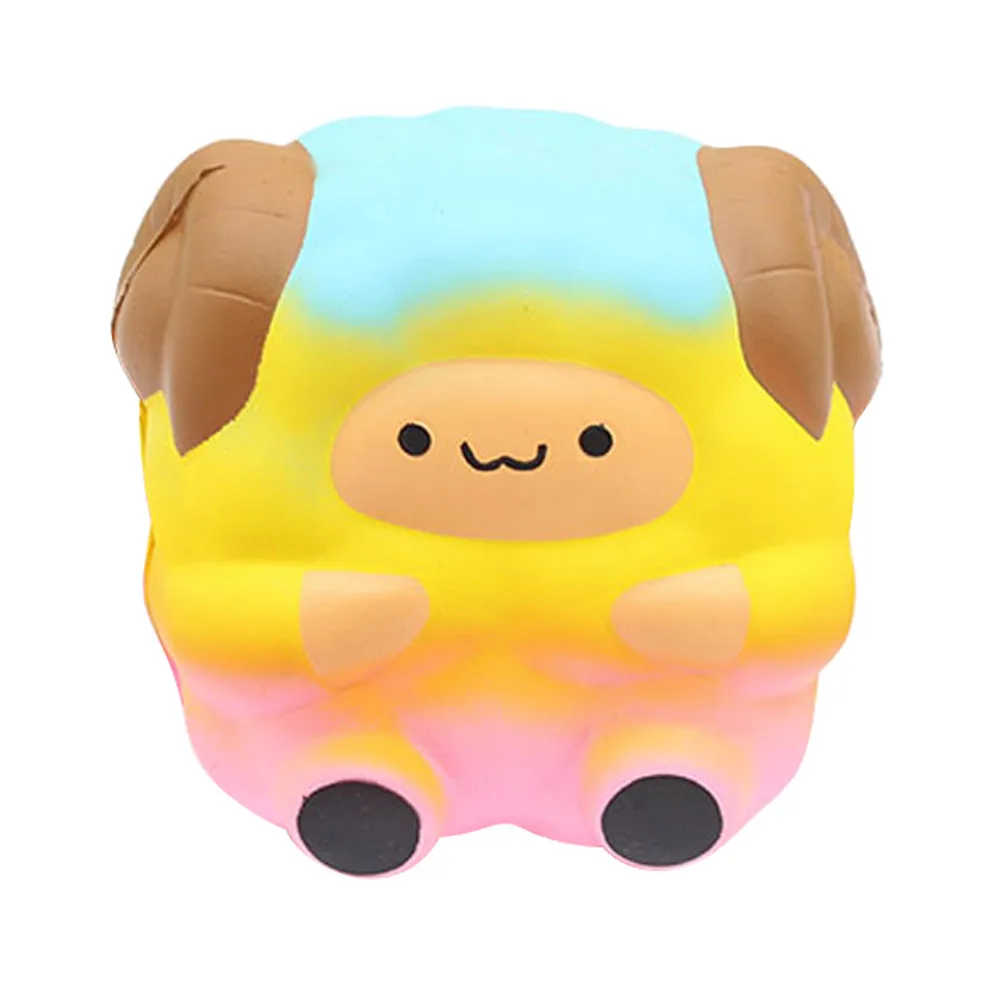 Пена медленно расправляющиеся мягкие игрушки Jumbo Милая Радужная Альпака ароматический крем сжимаемая, Успокаивающая Забавные игрушки 30S8306 Прямая