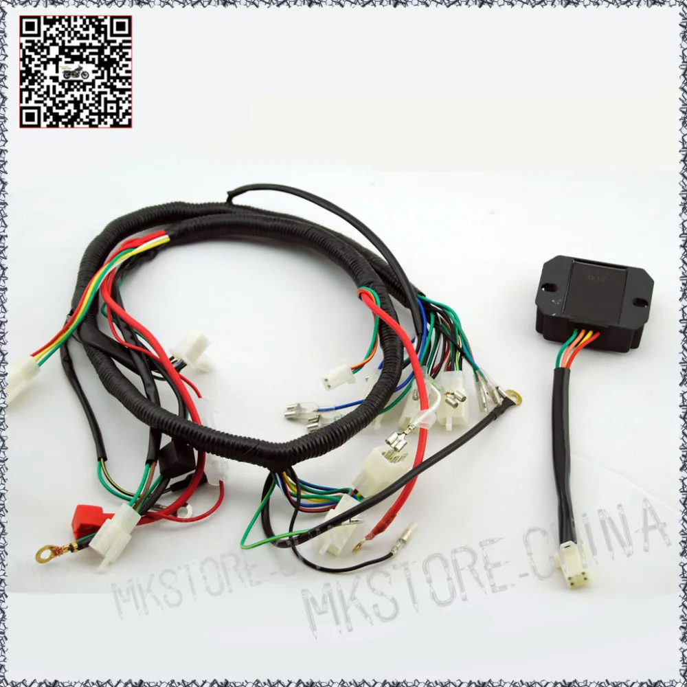 free shipping for 250cc quad wiring harness 200 250cc chinese free shipping for 250cc quad wiring harness 200 250cc chinese electric start loncin zongshen ducar lifan in atv parts \u0026 accessories from automobiles