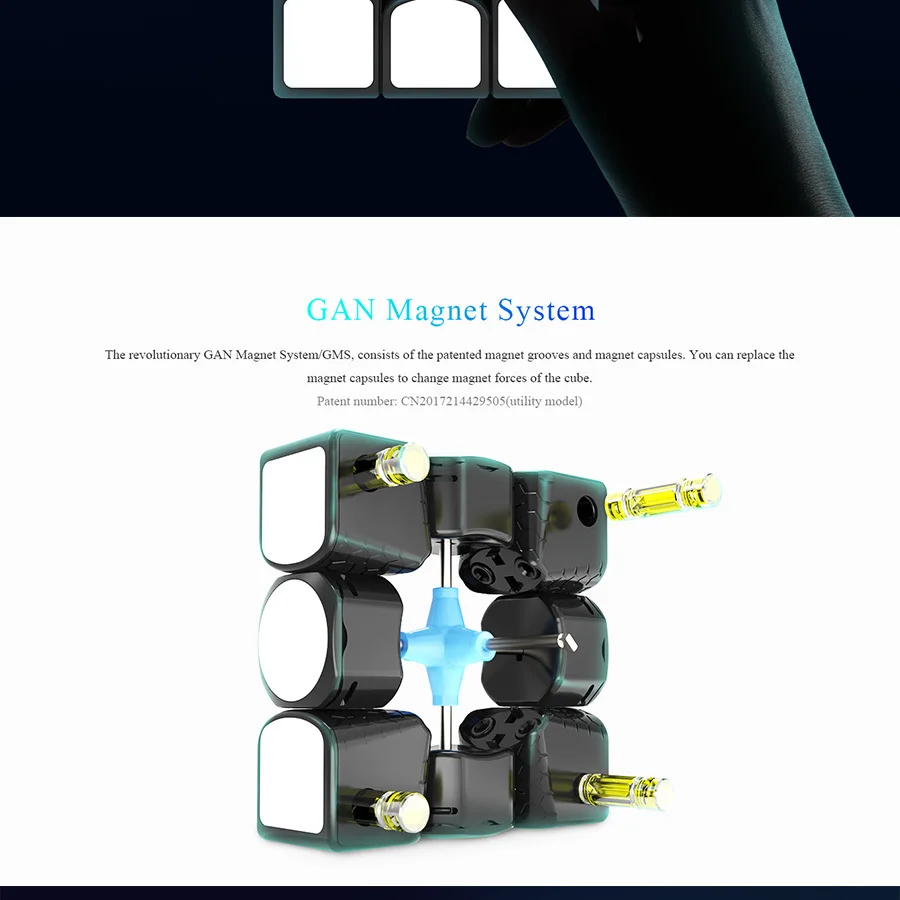 Gan356 X 3x3x3 Магнитный куб 3x3x3 магический скоростной куб 3x3 Кубик Гань 356x Magico Cubo Wiht Магнитный Профессиональный пазл GAN 356 X Neo