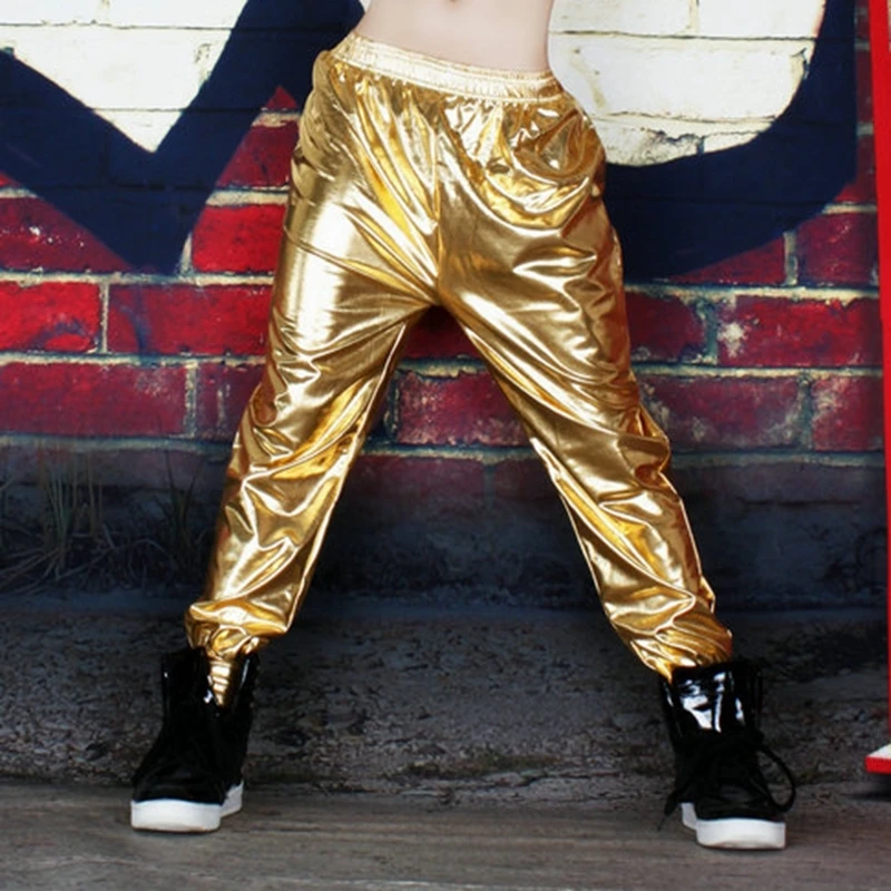 

Уличная одежда унисекс для мужчин и женщин, свободные Клубные брюки со средней талией и широкими штанинами, брюки для выступлений в стиле Харадзюку, танцев в стиле хип-хоп