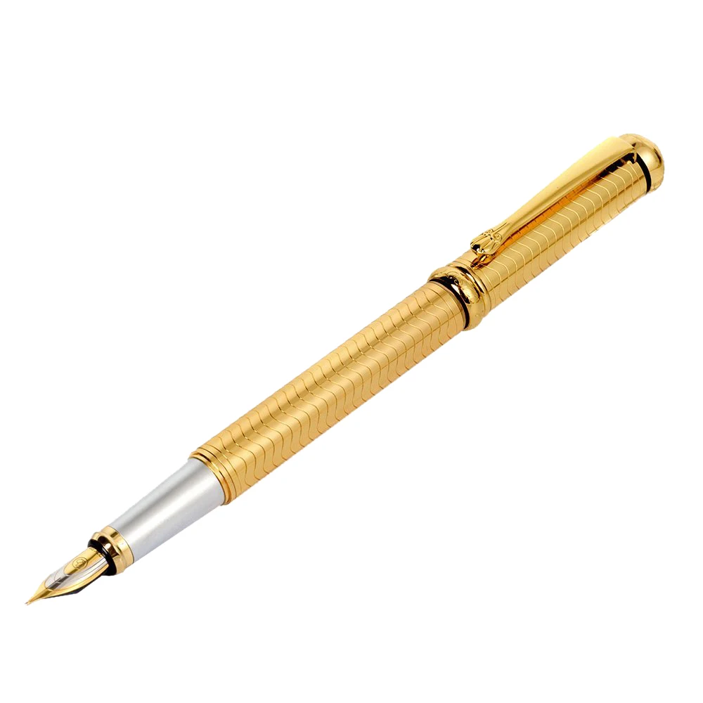 Luoshi 765 позолоченный резной Средний Перьевая ручка (махнул)