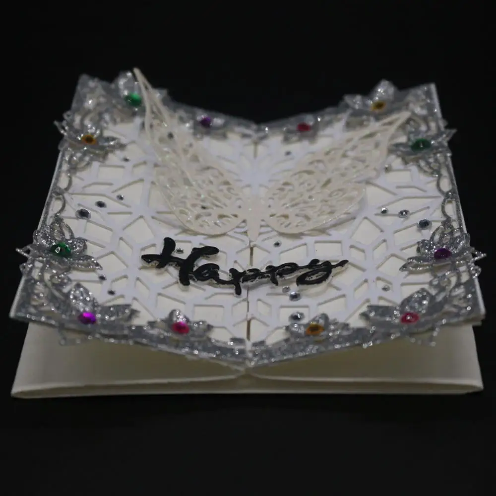 

AZSG Beautiful big butterfly Cutting Dies For DIY Scrapbooking Decorative Card making Craft Fun Decoration 14*11.4cm