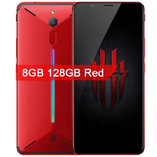 zte Nubia красный магический игровой мобильный телефон " Octa Core 6/8 GB/64 Гб 128 ГБ Полный Экран отпечатков пальцев Android 8,1 4G LTE смартфон - Цвет: 8GB 128GB Red