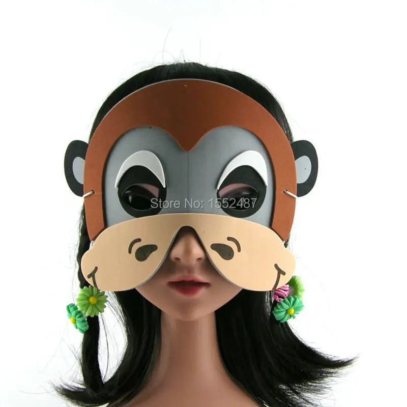 2015 Free shipping 10 pcs/lot ,EVA Foam Monkey animal mask for children