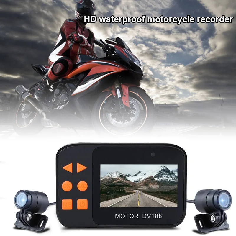 

New Motorcycle Recording Camera 1080p Dual Lens Video Recorder 130 Degree Angle Night Vision CSL2018