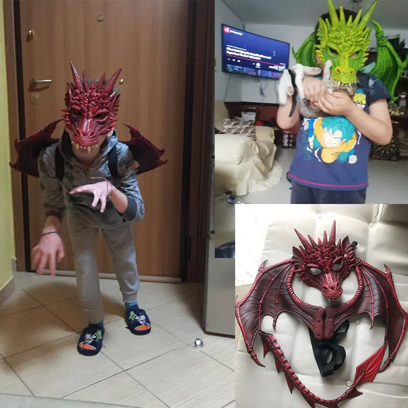 Animal Cospty Dragon Costume Purim Christmas Gift Carnival Party Kids Cosplay Set Wing and Tail Children's day faucet Costume Animal Cospty Dragon Costume Purim Christmas Gift Carnival Party Kids Cosplay Set Wing and Tail Children's day faucet Costume