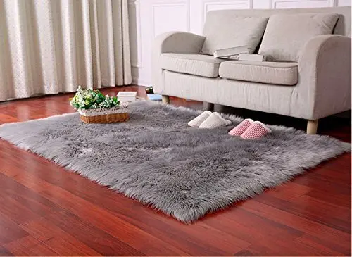 Мягкой искусственной Sheepskim ковер Shagy коврик для ребенка Спальня современный ковер коврик для детской комнаты белый серый розовый 9 Цвета ковер