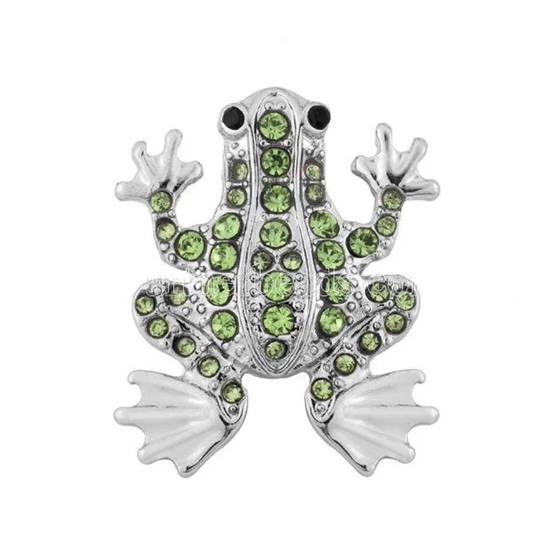 

Interchangeable Accessory With Green Crystal Frog Oem Odm Snap 20mm Fit Button Snaps Bracelet Jewelry Free Shipping KB8099