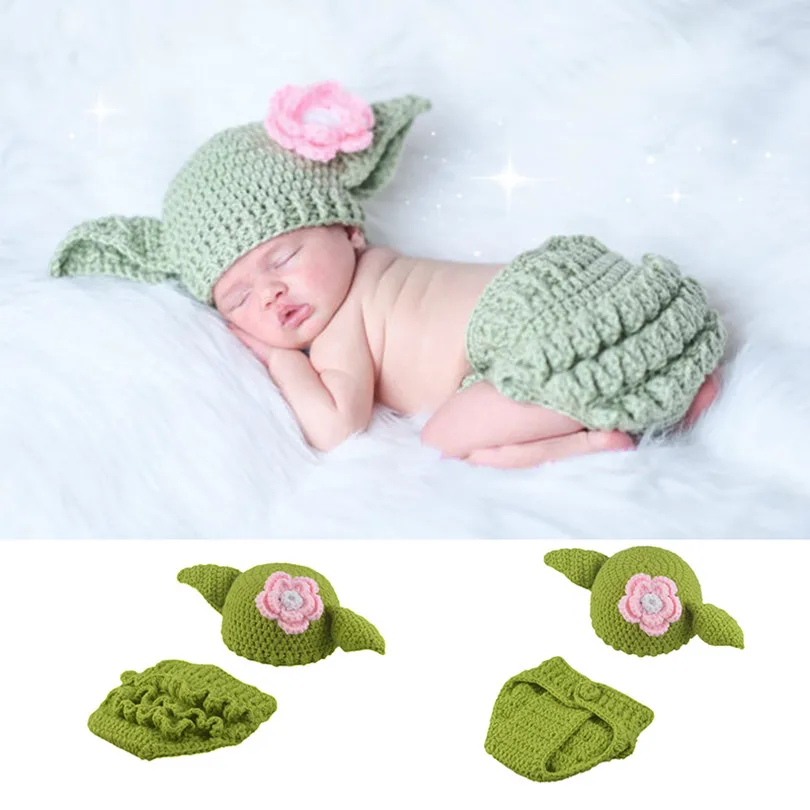 Crochet Knit Newborn Baby Costume Girls Boys Photography Props Accessories Infant Handmade Clothes Toddler Coming Home Outfits 5