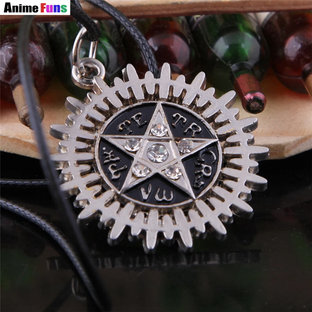 

Anime Kuroshitsuji Black Butler Five Star Logo Choker Necklace Ciel Sebastian Contract Pendant Charm Cosplay Jewelry drop-ship